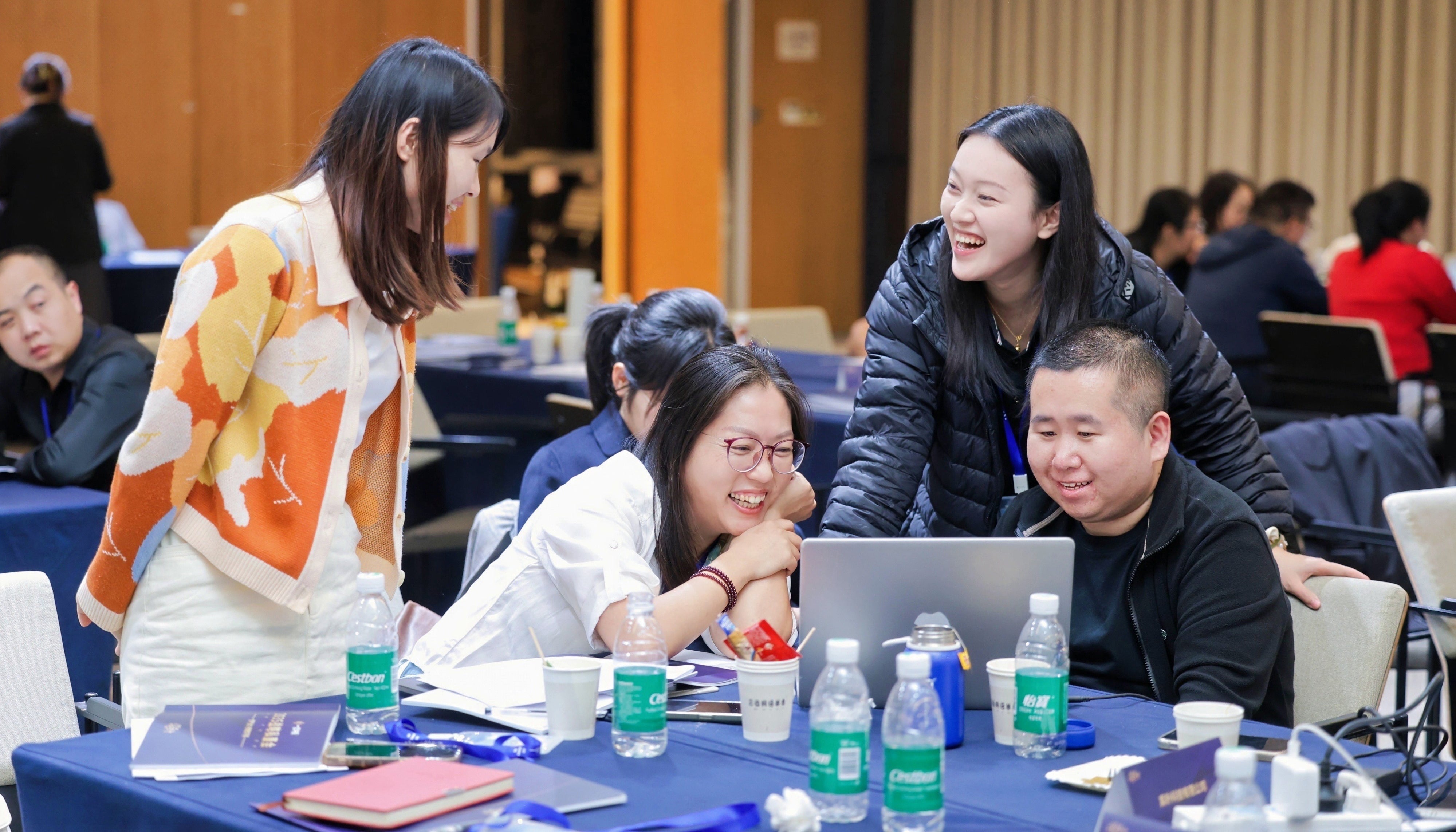 Ivy, The CEO Of XY Global's CNC Machining And Die-Casting Service Factory, Together With Her Colleagues