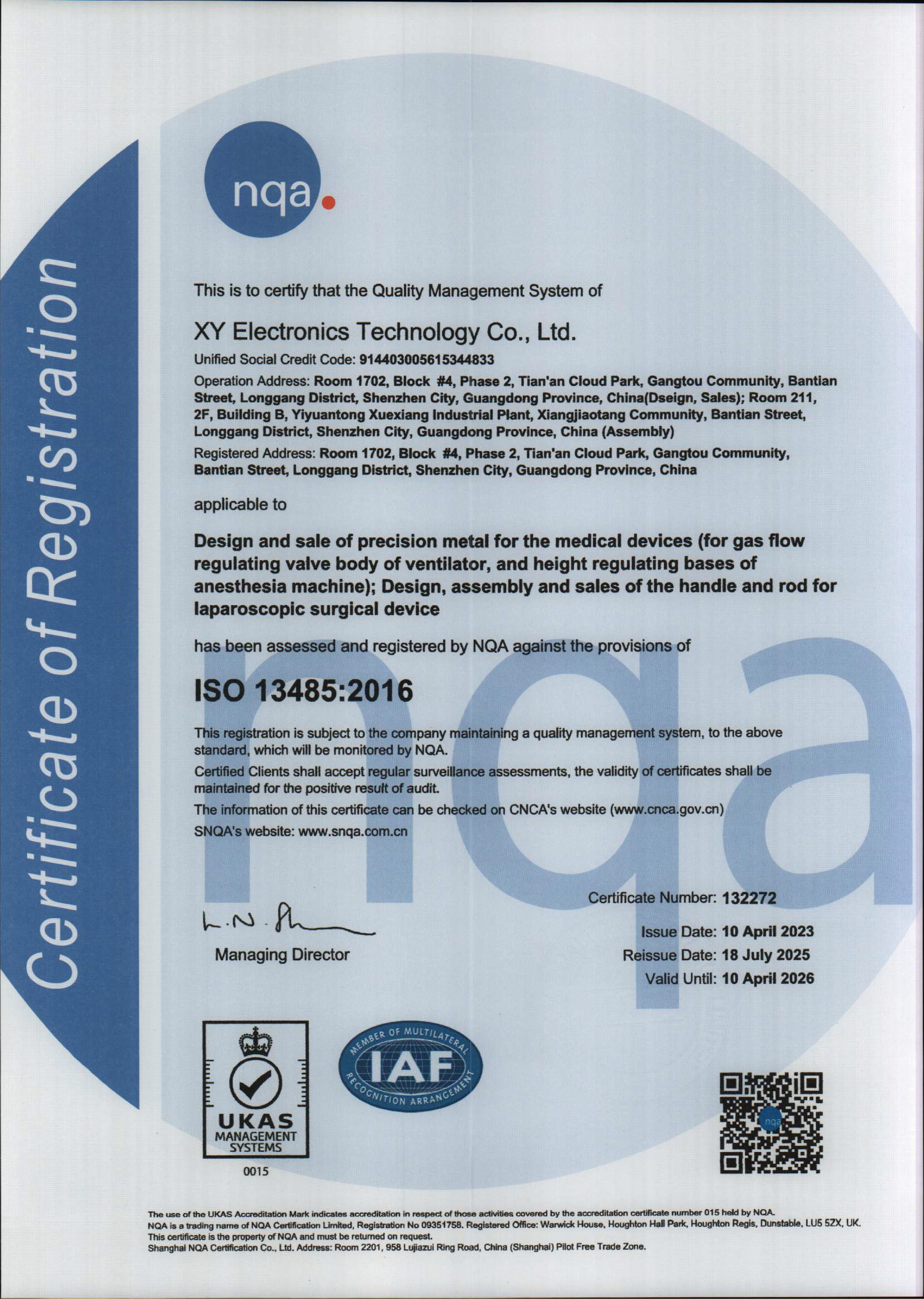ISO 13485 2016 Certified China Ultra-Precision 1 Micron CNC Machining and Die Casting Factory XY Global